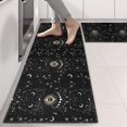 thumbnail image 2 of Kitchen Rugs Sets Of 2,Black Gothic Sun Moon Star Pattern Anti Fatigue Kitchen Mat Rugs Non Slip Washable,Decorative Kitchen Floor Mats for Kitchen,Sink,Laundry,17"X47", 2 of 5