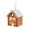 A, variant on PuSpu Christmas Cabin Ornament 3D LED Wooden Pendant 9x7.5x6 cm Multicolor 1Pcs Hanging Home Tree Fireplace Window Holiday Ambiance Decor Light