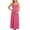 Hot Pink, variant on XiYing Sundresses for Women, Women's Maternity Solid Sleeveless Maxi Dress, Stretchy A-Line for All Trimesters, Floor-Length Square Neck, Casual Flowy Style, One Size Fits ,