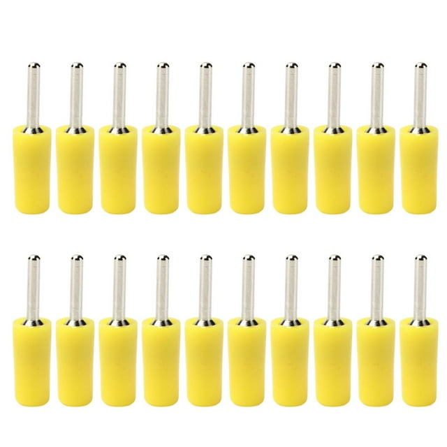 20Pcs Pin Banana Plug 2mm Nickel Plated Brass Male Waterproof Connector Accessory Set KitYellow