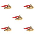 thumbnail image 2 of mmirethe Various Type Ball Valve Threaded Brass Ball Valve 2 interface 12mm 8mm Red 5Set, 2 of 6