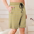thumbnail image 6 of FRSASU Men's Swim TrunksStripe Beach Board Shorts with Pocket Swimwear Bathing Suits Shorts for Men Yellow, 6 of 6