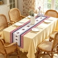 thumbnail image 4 of Camino de Mesa de Lino con Estampado de Estrellas, Decoración de Mesa de Centro para Sala de Estar Del Día de la Independencia, Adorno Festivo de Bandera de Tela, Tapete Suave y Transpirable para, 4 of 8
