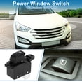 thumbnail image 2 of Interruptor de ventana eléctrica Unique Bargains No.9358026100 Interruptor de control de ventana del lado del pasajero para Hyundai Santa Fe 2002-2006 Negro, 2 of 7
