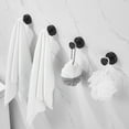 thumbnail image 4 of EcoNesxp Parfait pour Armoires à Chaussures et Garde-Robes d'Entrée Ensemble de 4 Pcs Crochets de Base Ronds Noirs Mats avec Vis, 4 of 5