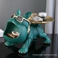 thumbnail image 2 of Estatua de Resina de Bulldog Francés, Bandeja para Dulces, , Cuenco, Estatuas para Escritorio de Oficina, Decoración del Hogar, Figuras Negras., 2 of 5