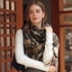 thumbnail image 2 of Bufandas cálidas de invierno para mujer, bufandas grandes con tacto de cachemira, ponchos de moda, chales largos, bufandas de rejilla, bufandas suaves y cálidas, 2 of 5