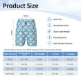 thumbnail image 4 of Cauagu Blue Fish Scale Texture Print Swim Trunks for Men,Youth Boys Swim Shorts Compression Liner Beach Shorts Boys' Swimming Shorts 7-20 Years Bathing Suit-Medium, 4 of 7