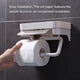 thumbnail image 5 of Kearding Accesorio de soporte de papel higiénico soportes de almacenamiento universales para el hogar accesorios de estante de papel de rollo de baño Juegos de accesorios de baño Kearding HA069187-01, 5 of 6