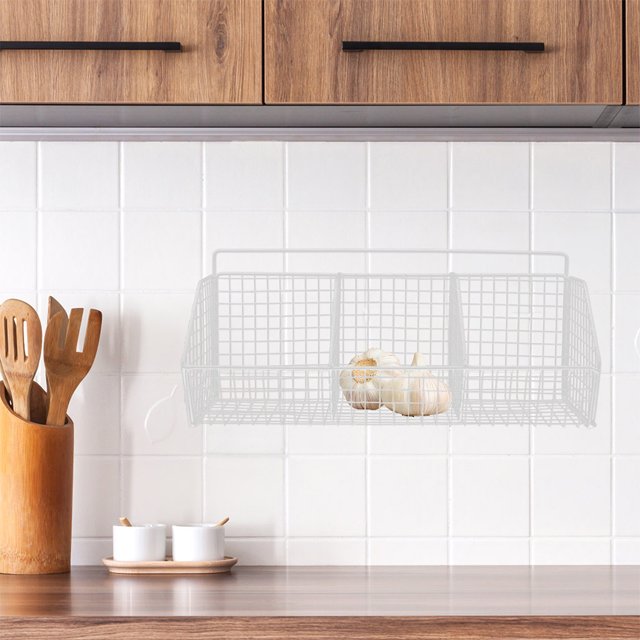 CRILSTYLEO 2Ud Cestillos De Pared Para Cocina En Acero Organizador De