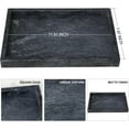 thumbnail image 3 of Natural Marble Tray, 12" x 8" Serving Tray for Kitchen & Home Decor - Natural Marble Vanity Organizer, White, 3 of 7