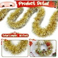 thumbnail image 3 of 50FT Christmas Tinsel Garland Gold Garland for Christmas Tree Decorations, Xmas Tinsel Garlands for Decoration Indoor Outdoor Party Supplies Holiday Decor(Gold and Silver), 3 of 16