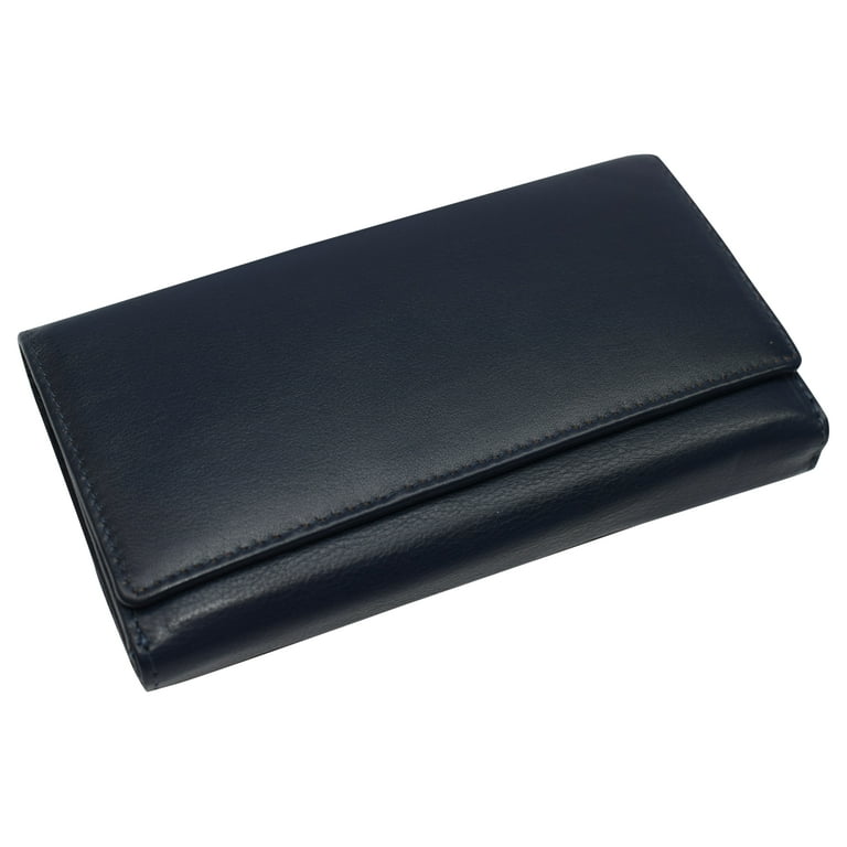 Men's Genuine Leather Zipper Wallet Handbag Organizer Checkbook