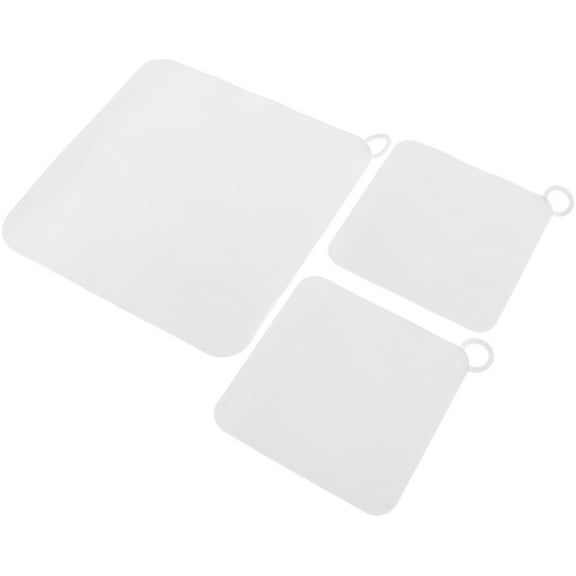 MEIBUTYUP Transparent Flexible Rubber Drain Covers for Home Bath Kitchen Sink Floor 3 Pieces