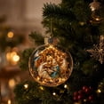 thumbnail image 7 of TACILIP Home Decor, 1PC Nativity Scene Christmas Ornament Clear Ball Holy Birth Of Hanging Ornament Religious Christmas Tree Decor Acrylic Manger Scene Bauble With Warm Light, Womens Gifts, 7 of 7