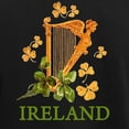 thumbnail image 3 of CafePress - Ireland Irish Golden Harp Women's Dark Pajamas - Women's Short Sleeve Print T-Shirt and Pants Dark Cotton Pajama Set, 3 of 7