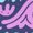 Purple, variant on Tropical Beach Vibes Artwork Women's T-shirt Purple