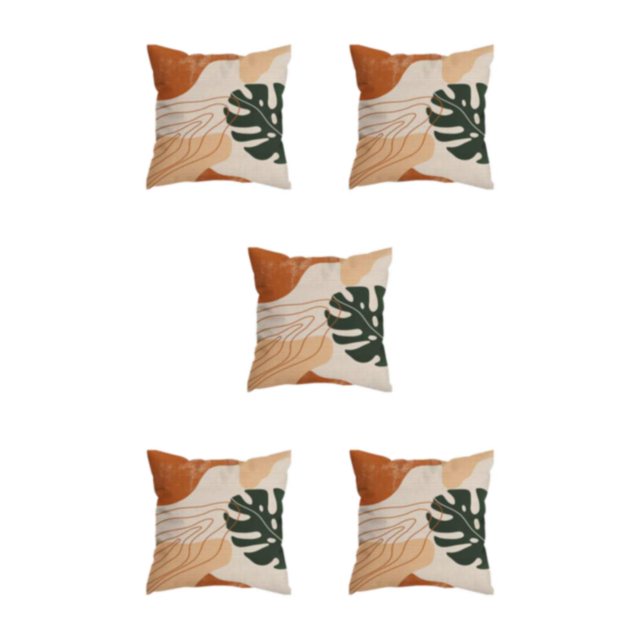 Baohd Home Decoration With Cushion Cover Easy To Clean And Soft Soft Durable Polyester Throw Pillows Cover Pillow Cover W0134-6 5Set