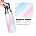 thumbnail image 4 of Yayeee 33oz Insulated Water Bottle Double Wall Stainless Steel with Flip Straw Lid, Blue Gradient, 4 of 7