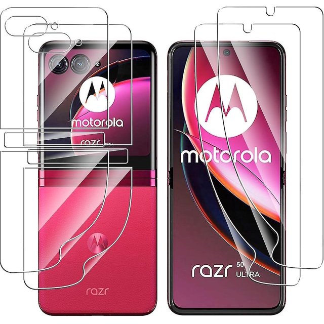 2 Sets HD Screen Protector For Motorola Razr 50 Ultra, Self-Healing TPU Full Body Film For Moto Razr 50 Ultra, Anti-Scratch