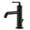 Matte Black, variant on Ramus™ Single Handle Bathroom Sink Faucet with Lift Rod Drain in Matte Black