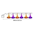 thumbnail image 3 of Light String,Battery Operated Witch Hat LED Garland With Spider Web Cutout Design,Shelf Table Accent Used For Teen Halloween Indoor Classroom Scene Arrangement(Orange), 3 of 7