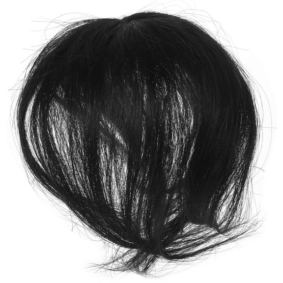 HEMOTON  Hair Toppers for Thinning Extensions Short Wigs Hairpiece Middle Aged Mother Black