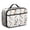 Bulldog and Dog, variant on Boston Terrier and Floral Orange Insulated Lunch Bag Teens,Bento School Lunch Bag for Teens for Work,Picnic or Travel 10.6x7.7x4.3 Inches,12 Can Capacity