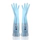 thumbnail image 1 of Guantes para lavar platos de girasoles azules, guantes de plástico impermeables de felpa engrosados ​​y alargados para limpiar la ropa de cocina duradera, 1 of 5