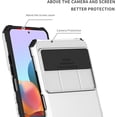thumbnail image 3 of Compatible with Google Pixel 8 Pro Case with Slide Camera Cover, Google Pixel 8 Pro Phone Case with Stand Shockproof Hard PC Cases (White), 3 of 14