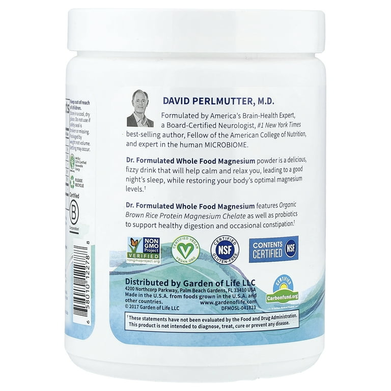 Garden of Life Dr. Formulated, Organic Whole Food Magnesium Powder
