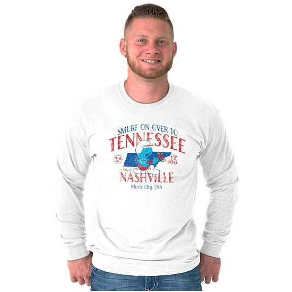 Smurfs Tennessee Nashville Cartoon Long Sleeve TShirt Men Women Brisco Brands S