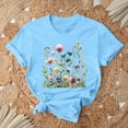 thumbnail image 6 of Women Casual Tops V Neck Tshirts Shirts Graphic Funny Basic Tees Fitted Pack, 6 of 7