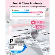 Phomemo 243BT Bluetooth Thermal Shipping Label Printer, 4x6 Wireless Label Printer for Shipping Packages, Compatible Android, iOS, MacOS, and Windows, Widely Used for Amazon, Ebay, Shopify, Ets, USPS