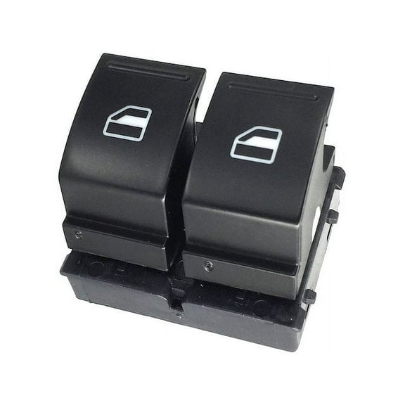 Front Left Driver Side Master Window Switch - 2 Button - Compatible with 2008 - 2013 Volkswagen GTI 2-Door 2009 2010 2011 2012