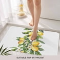 thumbnail image 6 of Yellow Lemon Doormat Outdoor Entrance 18"x30", Simple Spring Botanical Fruit Leaves Flower Absorb Moisture Dirt Door Mats, Non-Slip Rubber Backing Floor Mats Indoor, Low-Profile Front Door Rugs, 6 of 9