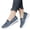 Blue, variant on Abomasnow Womens Cloth Knit Slip‑On Breathable Walking Sneaker Shoes Casual Workout Running Going Out Shoes