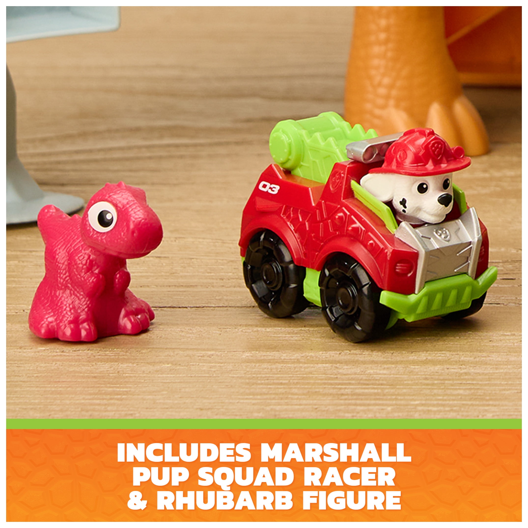 PAW Patrol: The Dino Movie Lift & Race Dino Playset, Ages 3+