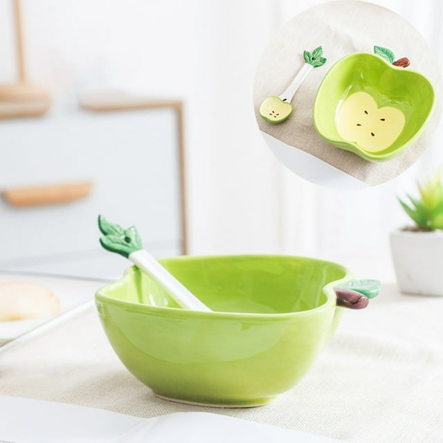 Hearth & Gear Ceramic Bowl Set Versatile Fruit//Kids Dish Hand Painted Home Tableware round Table Centerpieces Small Dining Table for 4 Plate Mates Napkins for Dining Table And Kitchen Table Set for 4