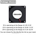 thumbnail image 3 of YOUNUON 40mm 3D Printer Fan 12V 24V 5V 4010 Blower Printer Cooling Accessories DC Turbo Blower Fan Radial Fans 40x40, 3 of 10
