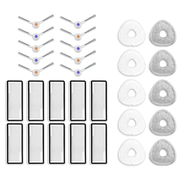 Accesorios Para J4 Robot Aspirador DENGXMXG Cepillo Lateral Filtro HEPA Almohadilla de mopa