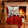 thumbnail image 2 of YIKA Christmas Tree Snowflake Reindeer Pillowcase Christmas Pillow Cover Holiday Decoration Sofa Decoration Linen Pillow Home Sofa Holiday Decoration Pillow Cover 45x45cm A, 2 of 7