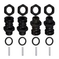 thumbnail image 2 of relayinert 4Pcs 17mm Roue Moyeu Adaptateur Conversion Extension Montage Sans Couture Noir 31mm 1Set, 2 of 6