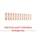 thumbnail image 3 of 1 Set Glue on Nails Medium Length Files Beauty Tool Stick Full Cover Wraps Art Decals Artificial Beauty Tool Manicure Kit Decorations 18, 3 of 6