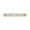 thumbnail image 3 of 1/2 Carat Princess Cut Diamond Wedding Band Ring in 14K Yellow Gold (Ring Size 6.5), 3 of 5