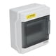 thumbnail image 5 of Uadme Caja de protección de distribución, Caja de distribución a Prueba de Agua IP66 Caja de Conexiones electrónicas de riel DIN de 6 vías con Cubierta Transparente, fácil instalación, 5 of 8