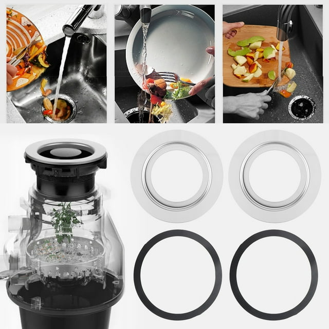 Accesorios para triturador de alimentos, acero inoxidable de 180 mm a adaptador para triturador de alimentos Adaptador de eliminación de residuos compacto y liviano