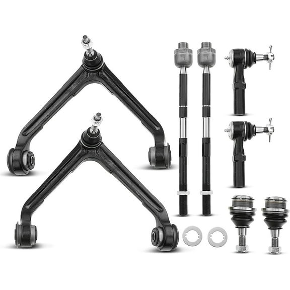 A-Premium 8Pcs Front Suspension Kit Upper Control Arm Ball Joint Tie Rod End Compatible with Dodge Ram 1500 2002 2003 2004 2005