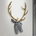 thumbnail image 3 of Stunning Deer Head Wall Hanging Unique Animal Head Sculpture Ideal for Home Decoration and Display, 3 of 4