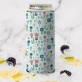 thumbnail image 2 of 2 Pcs Neoprene Beer Can Cooler Insulated Collapsible Beer Sleeve Spring Botanical Leaf Soda Beer Can Covers for Bulk for Soda, 2 of 4